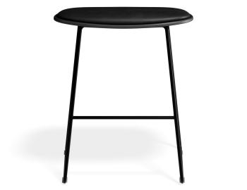Elva Low Stool - Black Wood - Black Pad - Black Frame