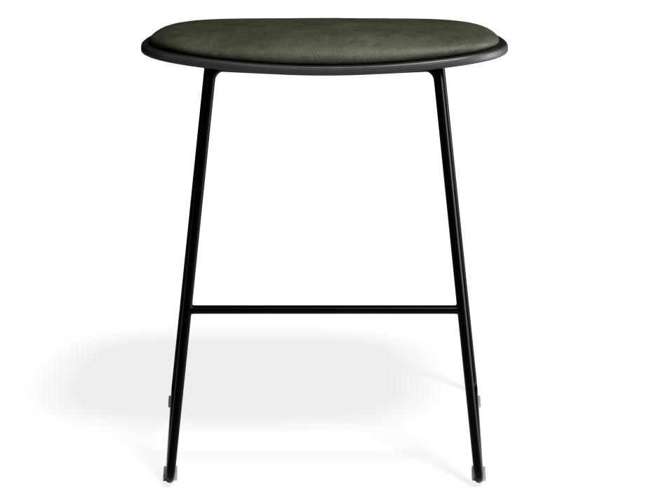P 4 Elva Lowstool Padded Black Black Greenpu