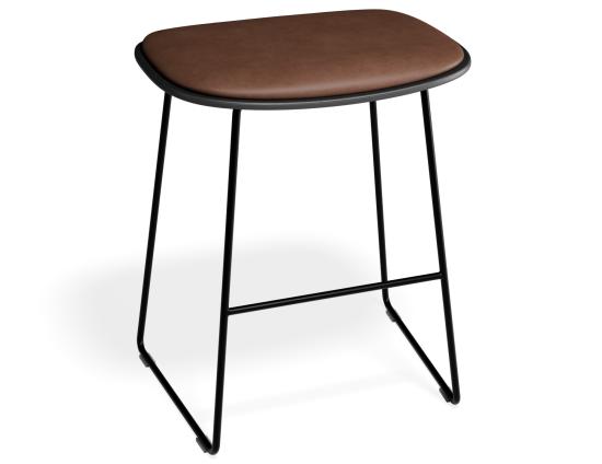 P 2 Elva Lowstool Padded Black Black Tanpu