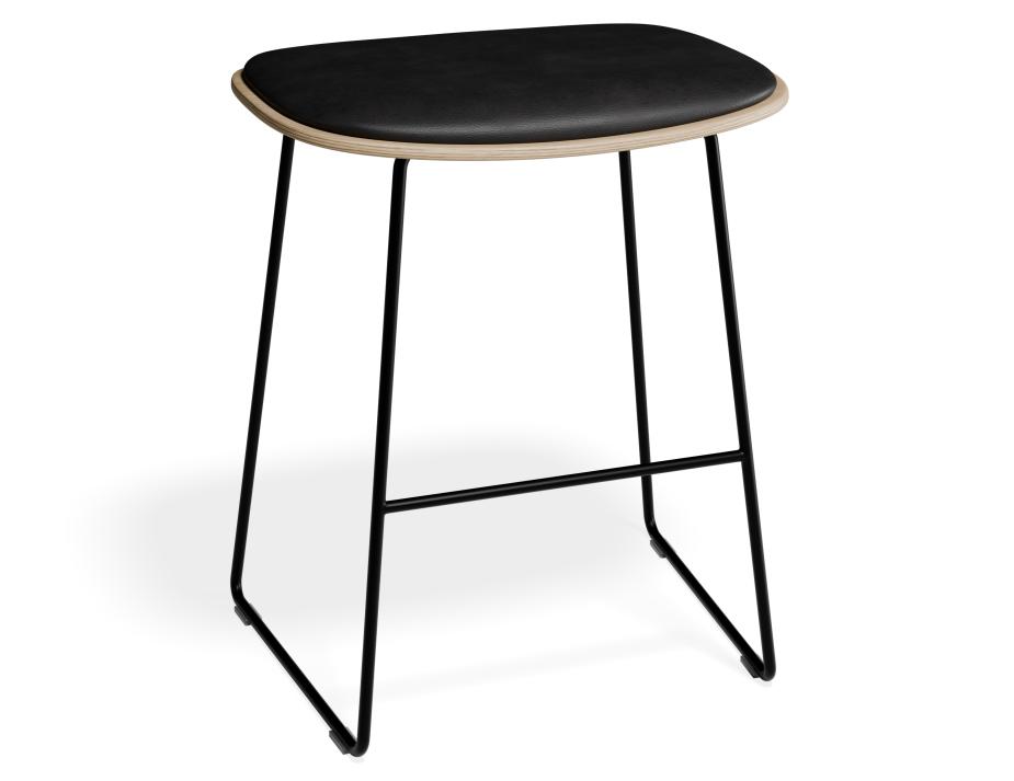 P 1 Elva Lowstool Padded Ash Black Blackpu
