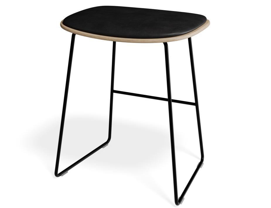 P 3 Elva Lowstool Padded Ash Black Blackpu