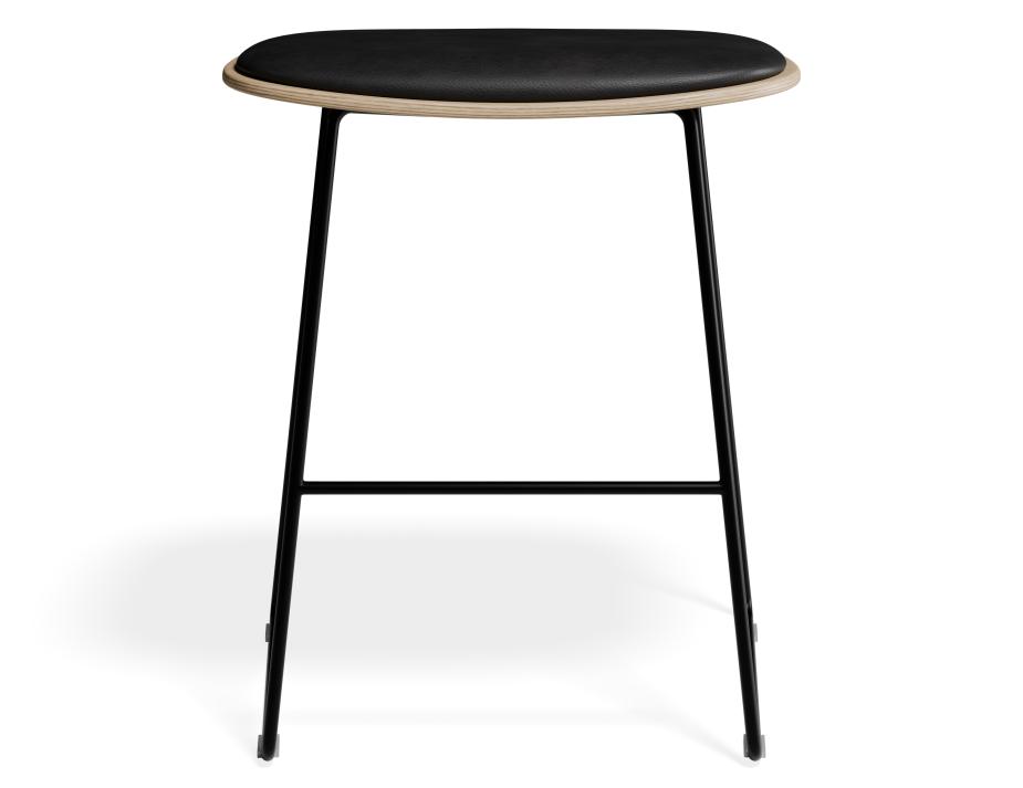 P 4 Elva Lowstool Padded Ash Black Blackpu