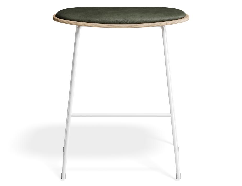 P 4 Elva Lowstool Padded Ash White Greenpu