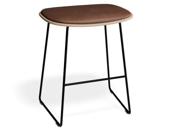 P 1 Elva Lowstool Padded Ash Black Tanpu