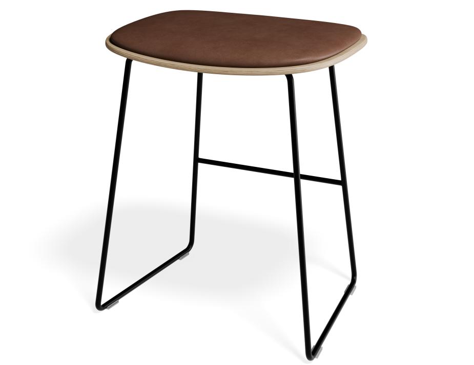 P 3 Elva Lowstool Padded Ash Black Tanpu