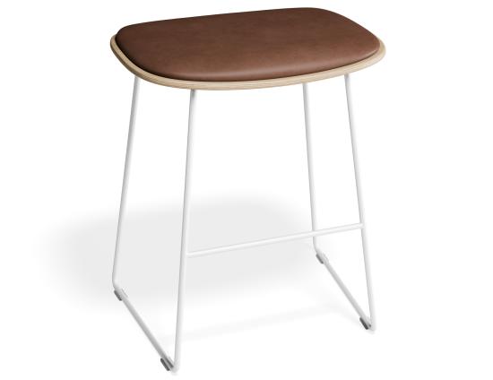 P 2 Elva Lowstool Padded Ash White Tanpu