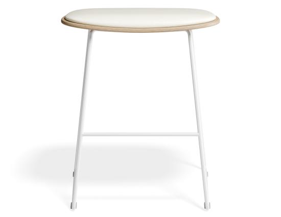 P 4 Elva Lowstool Padded Ash White Whitepu