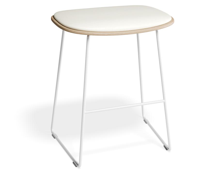 P 1 Elva Lowstool Padded Ash White Whitepu