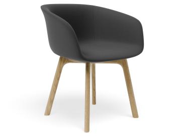 Lonsdale Armchair - Natural Ash - Dark Grey Fabric