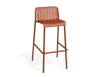 Roku Outdoor Bar Stool Matte Papaya
