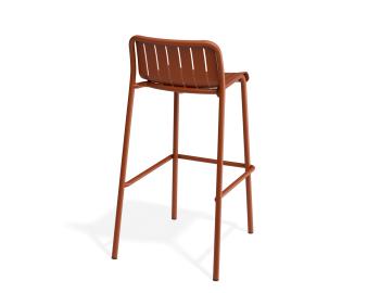 Roku Outdoor Bar Stool Matte Papaya