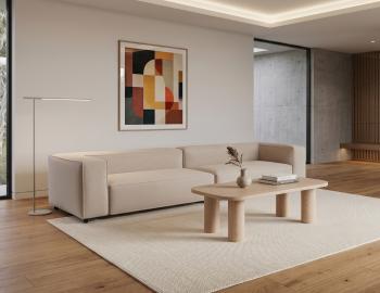 Nolia Modular Sofa 4 Seater - Beige Fabric