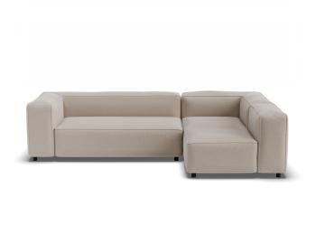 Nolia Modular Sofa 3 Seater with Return - Beige Fabric