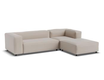 Nolia Modular Sofa 3 Seater with Ottoman - Beige Fabric