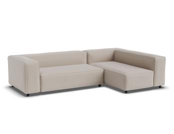 Nolia Modular Sofa 3 Seater with Chaise - Beige Fabric
