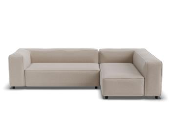 Nolia Modular Sofa 3 Seater with Chaise - Beige Fabric