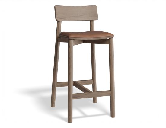 P 1 Andi Kitchenstool Pad Walnut Tan