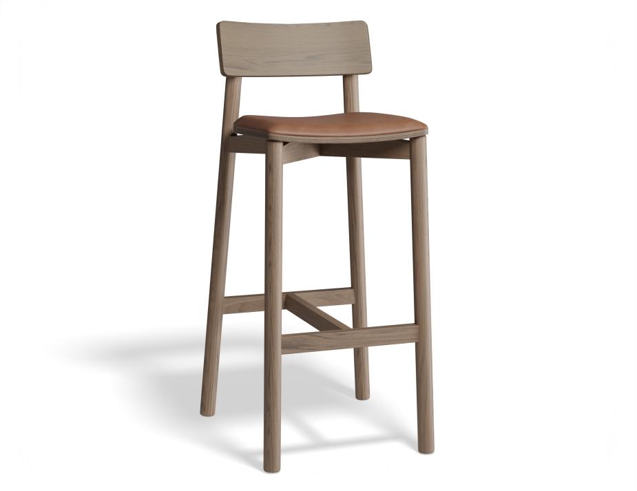 P 1 Andi Barstool Pad Walnut Tanpu