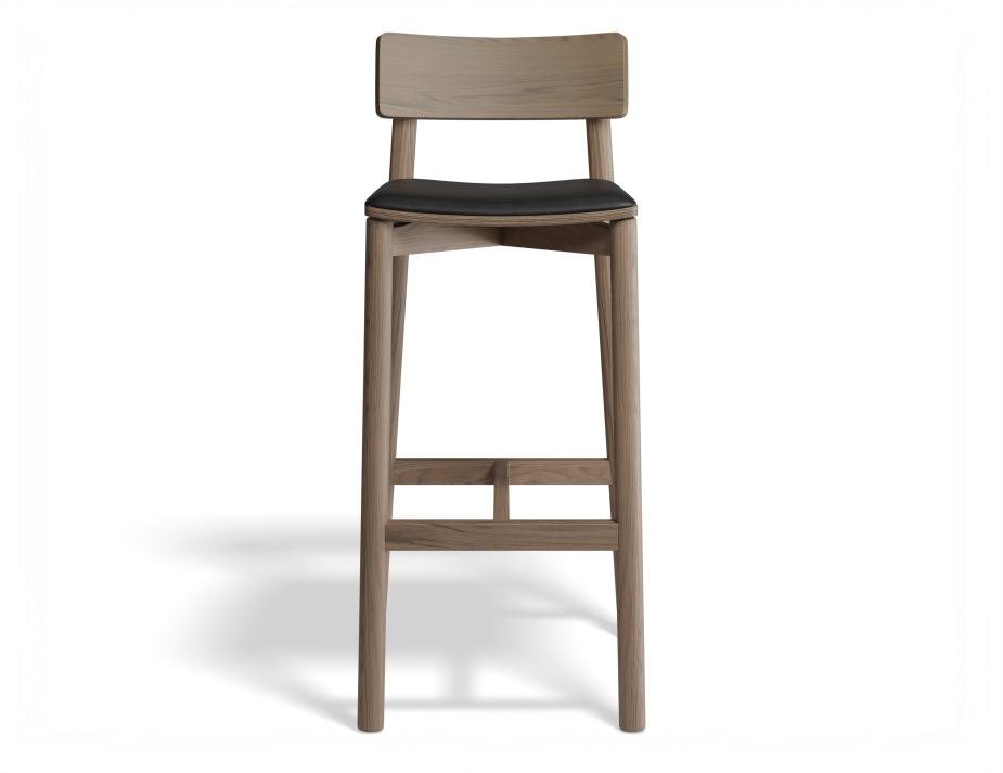 P 4 Andi Barstool Pad Walnut Blackpu