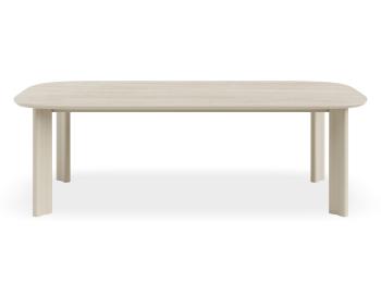 Vela Outdoor Ceramic Dining Table 240cm - Matte Latte