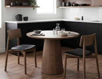 Circa Autumn Walnut Kitchen Table - 85cm