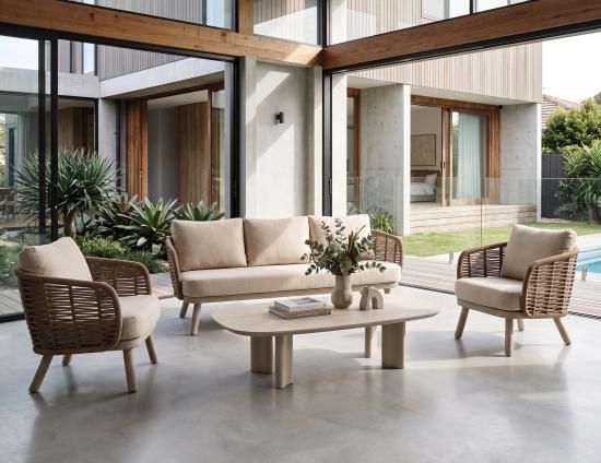 Rattan Sofa In Modern Home