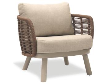 Sorrento Outdoor Lounge Chair - Latte - Husk Cushions