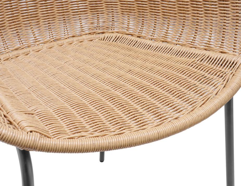 Tulum Outdoor Chair Charcoal 5