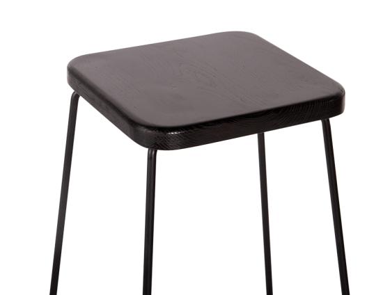 Hugo_stool__square_black_seat_wtih_black_frame_ 2 