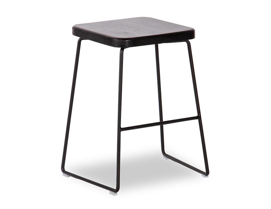 Hugo_low_stool__square_black_seat_with_black_frame 1 