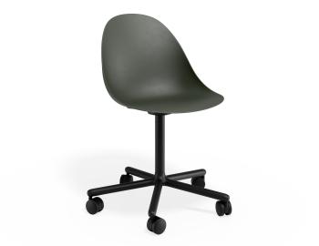 Pebble Swivel Chair with Castors