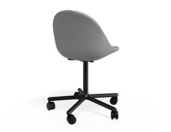 Pebble Fabric Swivel Chair with Castors