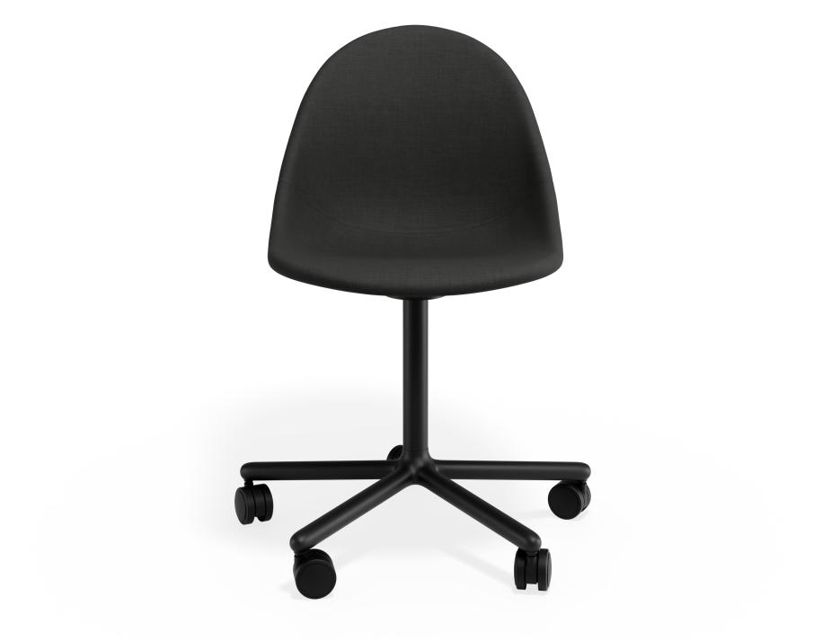 P 4 Pebble Chair Stormgreyfabricseat Swivelcastors