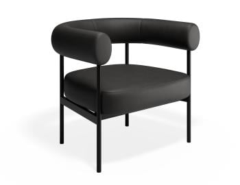 Marlowe Occasional Chair - Black Legs - Black PU