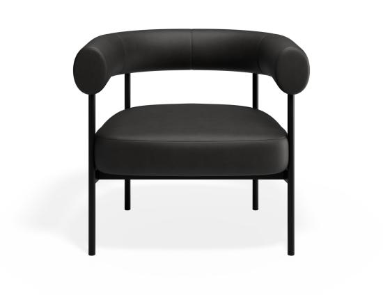 P 4 Marlowe Loungechair Black Blackpu