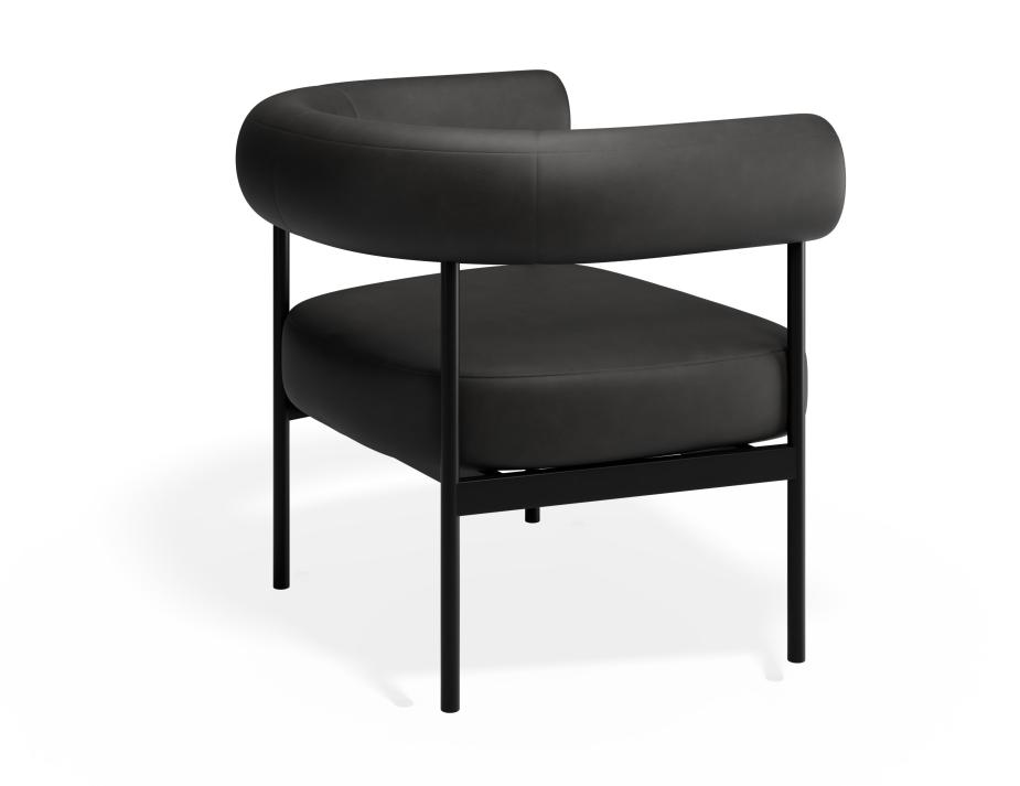 P 3 Marlowe Loungechair Black Blackpu