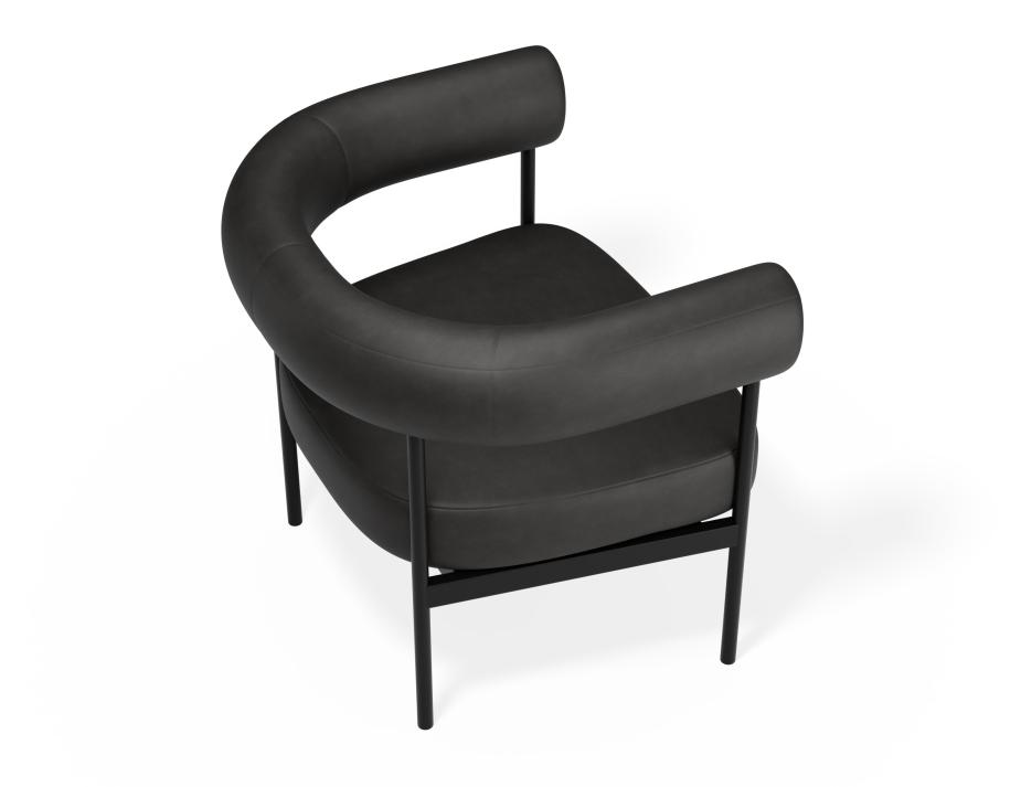 P 5 Marlowe Loungechair Black Blackpu