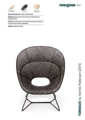 : Tornaux Outdoor Lounge Chair / Espresso Polyethylene