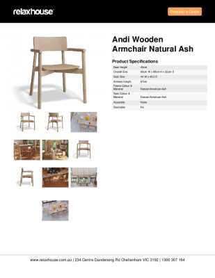 Tear Sheet: Andi Wooden Armchair Natural Ash