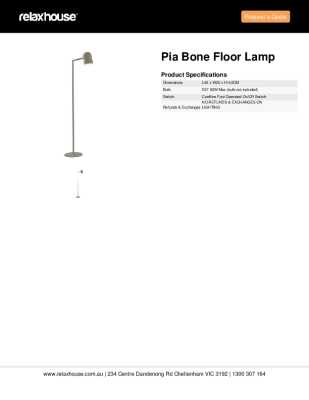 Tear Sheet: Pia Bone Floor Lamp