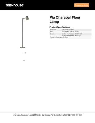 Tear Sheet: Pia Charcoal Floor Lamp